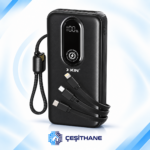 XKIN 10.000 mAh 22.5W Hızlı Şarjlı Dahili Kablolu Powerbank - Görsel 2