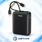XKIN 20.000 mAh 22.5W PD Hızlı Şarjlı Lightning ve Type-C Kablolu Powerbank - Görsel 2