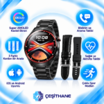 Kalobee America SK38 Watch 4 Pro Super AMOLED 3 Kordonlu Akıllı Saat