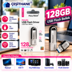 Çeşithane FULLTECH FD12 128GB Metal USB Flash Bellek – Kompakt Tasarım, Taşınabilir USB Depolama