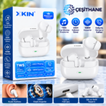 XKIN 75 TWS Bluetooth Kulaklık – 10 mm Hoparlör, Gürültü Azaltma ve Type-C Şarj