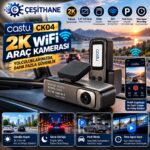 Çeşithane Castu CK04 2K Ultra HD WiFi Araç Kamerası – 1.47" Ekran, Park Modu ve Time-Lapse Kayıt