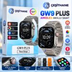 Çeşithane GW9 Plus AMOLED Akıllı Saat – 3 Kordonlu Set, Uygulama Marketi ve Kablosuz Kulaklık Desteği