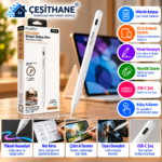 Çeşithane FTP-4 Dijital Çizim Kalemi – iOS ve Android Uyumlu, 140 mAh Bataryalı Akıllı Stylus Kalem