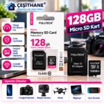 Çeşithane FULLTECH FD6 128GB Micro SD Hafıza Kartı – Class 10, SD Adaptörlü