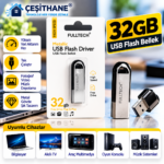 Çeşithane FULLTECH FD10 32GB Metal USB Flash Bellek – Kompakt Tasarım, Taşınabilir USB Depolama