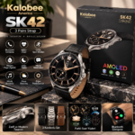 Kalobee America SK42 AMOLED Akıllı Saat – 3 Kordonlu Set, Bluetooth Görüşme ve Spor Modları