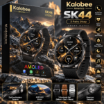 Kalobee America SK44 AMOLED Akıllı Saat – 3 Kordonlu Set, Bluetooth Görüşme ve 100+ Spor Modu