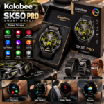 Kalobee America SK50 Pro AMOLED Akıllı Saat – 3 Kordonlu Set, Bluetooth Görüşme ve Spor Modları