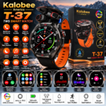 Kalobee America T-37 AMOLED Akıllı Saat – Dahili TWS Kulaklık, Bluetooth Görüşme ve IP67