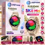 Kalobee America SK8 Mini AMOLED Akıllı Saat – 3 Kordonlu Set, Bluetooth Görüşme ve 100+ Spor Modu