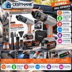 Çeşithane AUHMA AHV-20 Şarjlı Araç Süpürgesi ve Hava Üfleyici – 22.000 Pa, 6000 mAh, 120W, 9 Başlıklı Set