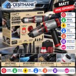 Çeşithane MATT MCV-22 Şarjlı Araç Süpürgesi – 22.000 Pa, 9000 mAh, 220W, Yıkanabilir Filtreli