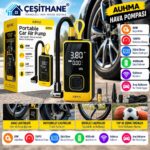 Çeşithane AUHMA A9911 4000 mAh Şarjlı Hava Kompresörü – 150 PSI, 80W, Dijital Ekranlı Taşınabilir Lastik Şişirme Pompası