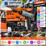 Çeşithane AUHMA ACR-09 Şarjlı Araç Yıkama Makinesi – 180W, Katlanabilir, Kablosuz Basınçlı Yıkama Tabancası