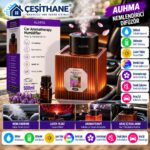 Çeşithane AUHMA 500 ML Araç İçi Nemlendirici ve Aroma Difüzör – Lazer Yıldız Efektli, RGB Işıklı, Şarjlı