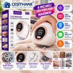 Çeşithane 6 Bıçaklı Şarjlı Tüy Toplama Makinesi – Dijital Göstergeli Kumaş Temizleyici