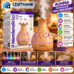 Çeşithane AUHMA APH-04 130 ml Ay Yıldız Desenli Hava Nemlendirici – RGB LED Işıklı Aromaterapi Difüzörü