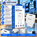 Çeşithane A2 18W 3.1A USB-A Hızlı Şarj Adaptörü – Tek USB Çıkışlı, Seyahat Tipi Şarj Başlığı