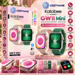 Kalobee America GW11 Mini AMOLED Akıllı Saat – 4 Kordonlu Set, Bluetooth Görüşme ve 100+ Spor Modu