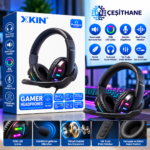XKIN XK-HP8 RGB Oyuncu Kulaklığı – Mikrofonlu, Surround Ses ve Efekt Kontrolü