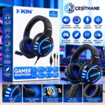 XKIN XK-HP7 RGB Oyuncu Kulaklığı – Mikrofonlu, Panoramik Surround Ses ve 3.5 mm Bağlantı