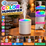 Çeşithane Color Ultrasonik Hava Nemlendirici – Renk Değiştiren LED, Aromaterapi ve USB