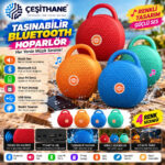 Çeşithane MS-2216BT Bluetooth 5.0 Taşınabilir Hoparlör – USB ve TF Kart Destekli, Şarjlı, 4 Renk Seçenekli